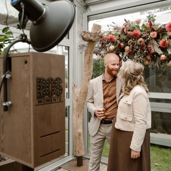 koppel voor fotobooth